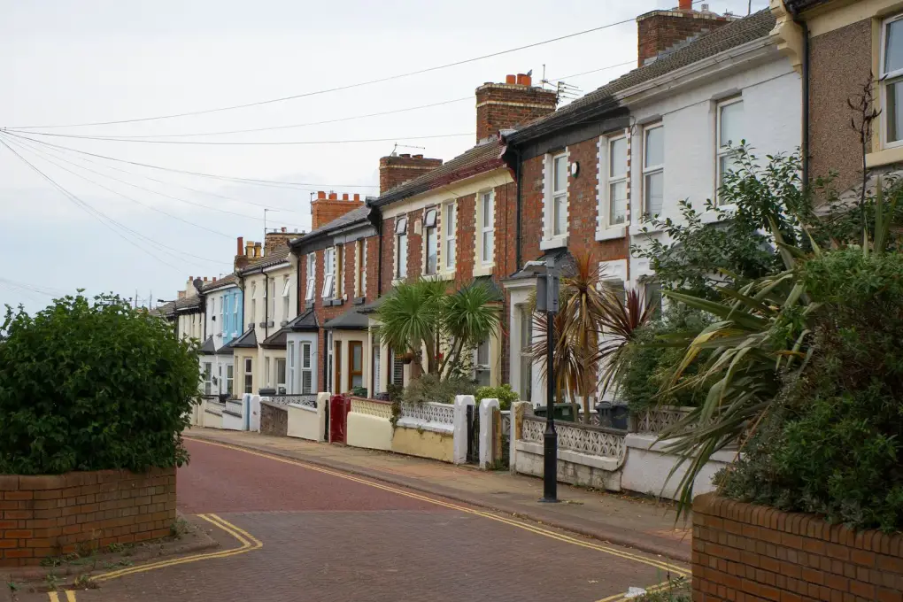 Residential street of terraced houses – broken key removal Bournemouth coverage across the city by Locksmith Bournemouth